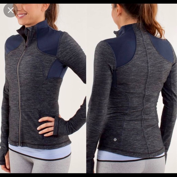 lululemon athletica Jackets & Blazers - lululemon forme jacket slub denim